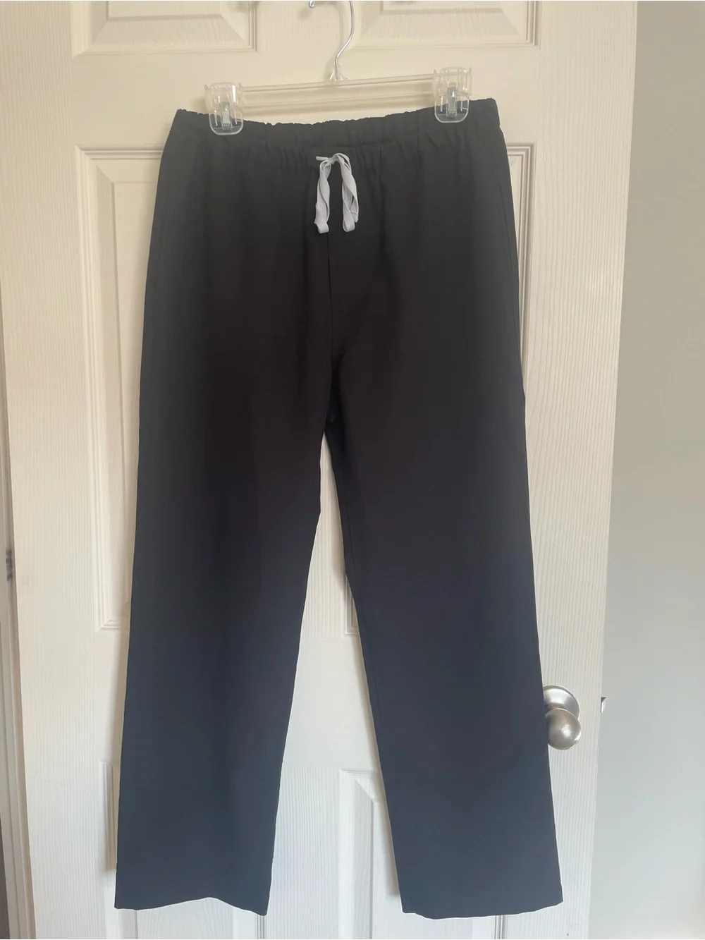 Figs Black Men’s Jogger Pants with White Drawstring
